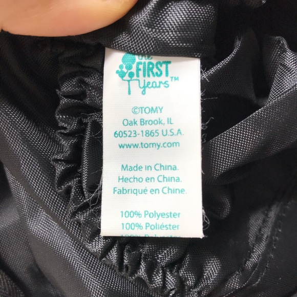 The First Years Baby Tote Bag Black Small - Picture 9 of 11